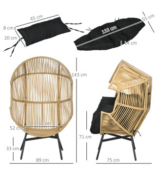 Sillón de Ratán