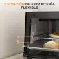 Mini Horno Eléctrico 9L Horno Eléctrico Sobremesa 750W con Temperatura Ajustable Temporizador 35x24,6x20 cm Negro Mini Horno Eléctrico 9L Horno Eléctrico Sobremesa 750W con Temperatura Ajustable Temporizador 35x24,6x20 cm Negro