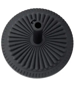 Base para Sombrilla de Jardín Peso Neto 14 kg Soporte de Parasol Apto para Postes de 35mm/38mm/48mm Rellena de Cemento Metal par