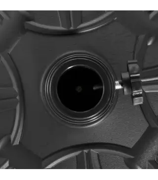 Soporte para Parasol Redondo de HDPE y Cemento Peso 13 kg para Poste de Paraguas de Ø35/38/48 mm Ø48x34 cm Negro