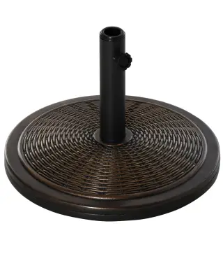 Base para Sombrilla de Jardín Peso Neto 13 kg Soporte de Parasol de Cemento Retro para Postes de 35mm/38mm/48mm para Terraza Pat