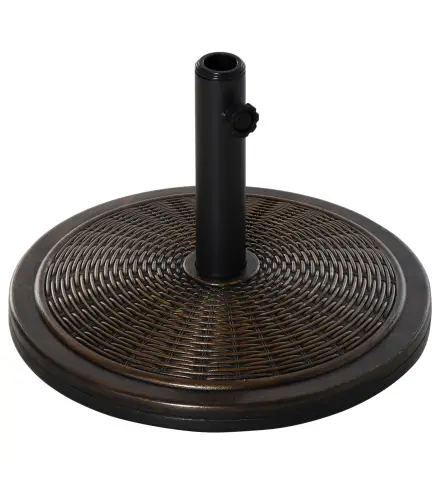 Base para Sombrilla de Jardín Peso Neto 13 kg Soporte de Parasol de Cemento Retro para Postes de 35mm/38mm/48mm para Terraza Pat
