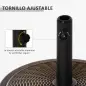 Base para Sombrilla de Jardín Peso Neto 13 kg Soporte de Parasol de Cemento Retro para Postes de 35mm/38mm/48mm para Terraza Pat