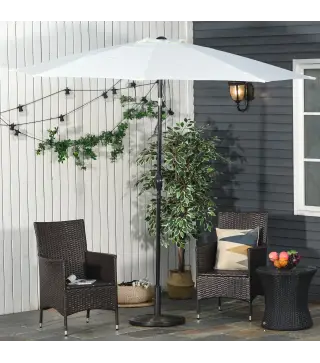 Base para Sombrilla de Jardín Peso Neto 13 kg Soporte de Parasol de Cemento Retro para Postes de 35mm/38mm/48mm para Terraza Pat