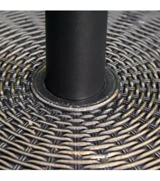 Base para Sombrilla de Jardín Peso Neto 13 kg Soporte de Parasol de Cemento Retro para Postes de 35mm/38mm/48mm para Terraza Pat