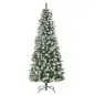 Árbol de Navidad 180 cm Árbol de Navidad Grande con 630 Puntas 37 Piñas Base Plegable y Soporte de Acero para Decoración de Inte