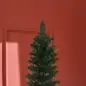 Árbol de Navidad Artificial Estrecho 210 cm con 510 Ramas, Base Plegable y Soporte Metálico Fácil Montaje Verde