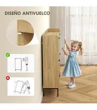 Zapatero Estrecho con 4 Cajones Abatibles y Superficie Elevada para 16 Pares de Zapatos para Espacios Reducidos Roble