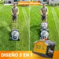 Cortacésped a Batería Inalámbrico 18V con 2 Baterías de 4Ah Ancho de Corte de 34 cm y Función de Mulching Motor 700 W