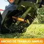 Cortacésped a Batería Inalámbrico 18V con 2 Baterías de 4Ah Ancho de Corte de 34 cm y Función de Mulching Motor 700 W
