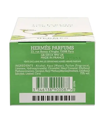 HERMES PARIS VOYAGE EAU DE TOILETTE RECARGABLE 100ML VAPORIZADOR