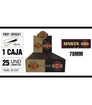 Cajita 25 Libritos Papel 78Mm