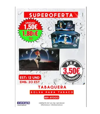 Bolsa Tabaco Pin-Up Est 12Und Emb 20Est