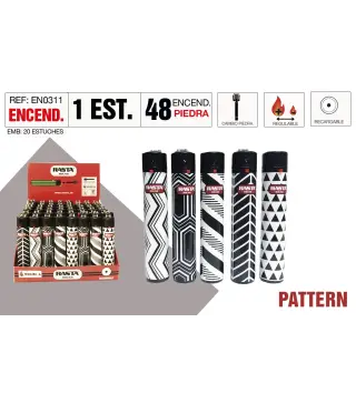 Encendedor Round Pattern Estuche 48 Und
