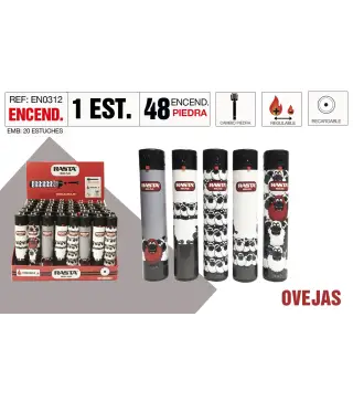 Encendedor Round Ovejas Estuche 48 Und