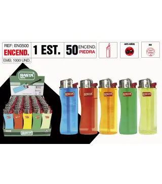 Encendedor Piedra Rasta Mini Transparente