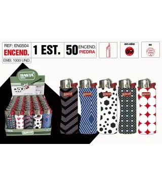 Encendedor Piedra Rasta Mini Lineas