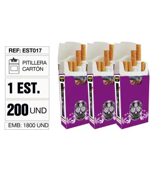 Pitillera Cartón Calavera