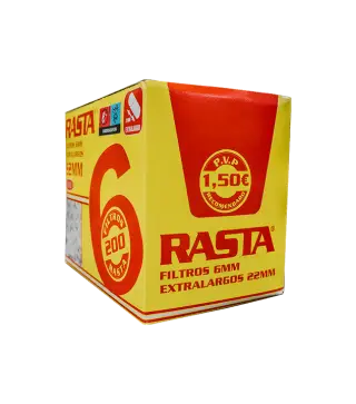 Filtros Tabaco Extra Largos De 6Mm - 200 Unidades