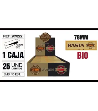 Cajita 25 Libritos Papel Bio 78Mm