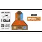 Cajita 25 Libritos Papel 70Mm Naranja