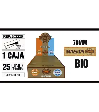 Cajita 25 Libritos Papel Bio 70Mm