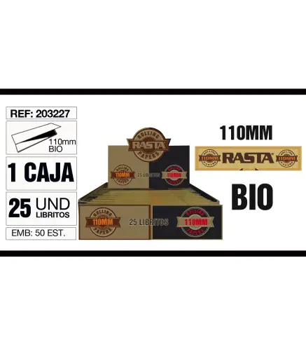 Cajita 25 Libritos Papel Bio 110Mm