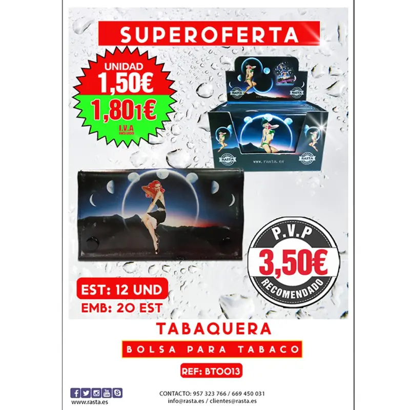 Bolsa Tabaco Pin-Up Est 12Und Emb 20Est