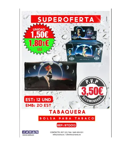 Bolsa Tabaco Pin-Up Est 12Und Emb 20Est