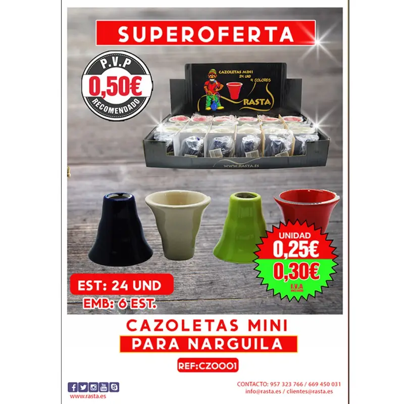 Cazoletas Mini Est 24Und Emb 6Est
