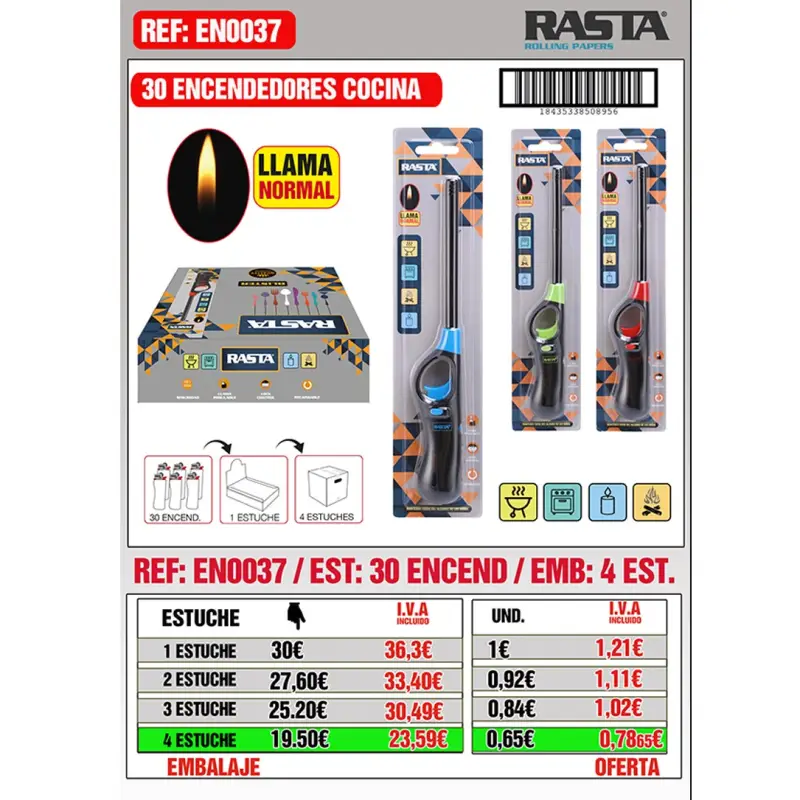 Blister Cocina Largo 30Blister Emb 4Est