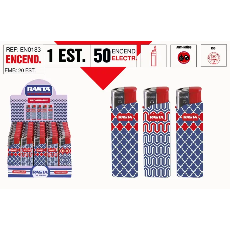 Encendedor Electronico Est: 50 Und
