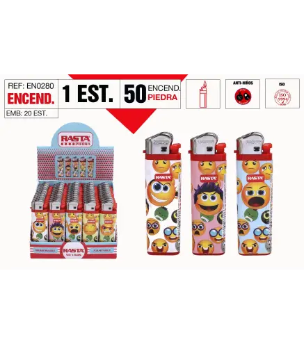 Encendedor Piedra Est: 50 Und.