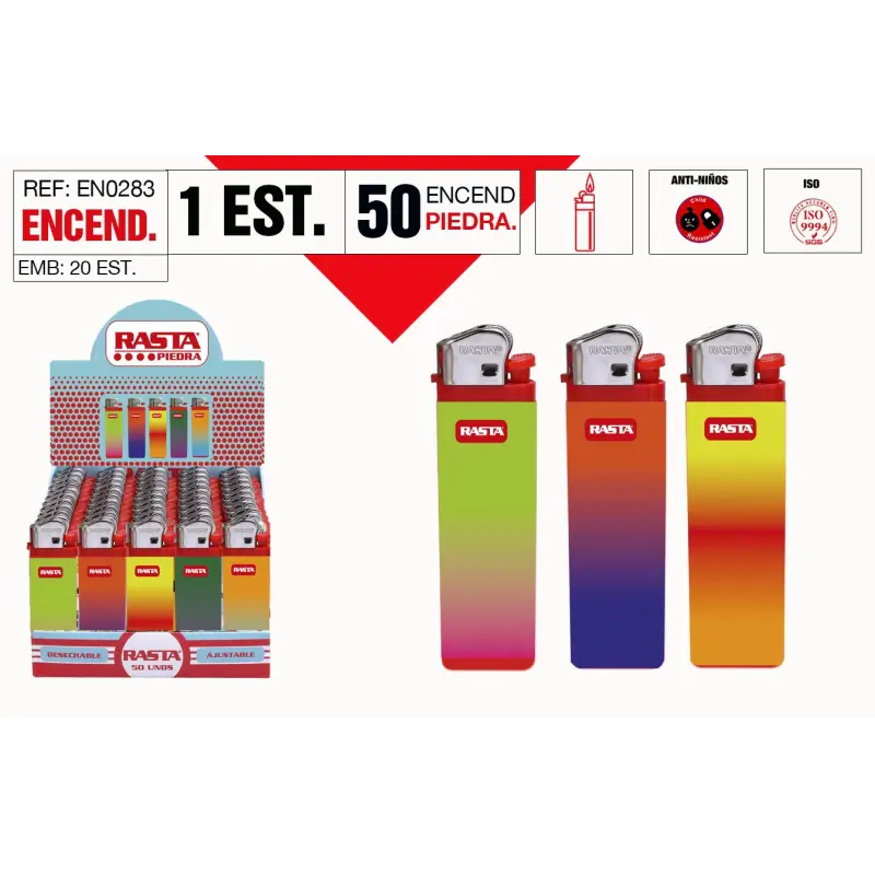 Encendedor Piedra Est: 50 Und.