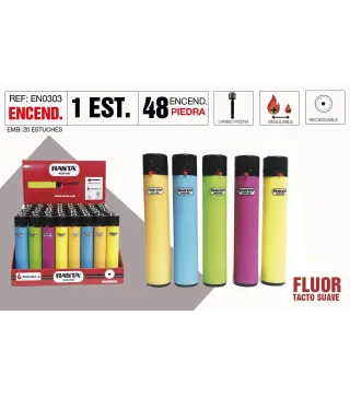 Encendedor Round Fluor Estuche 48 Und