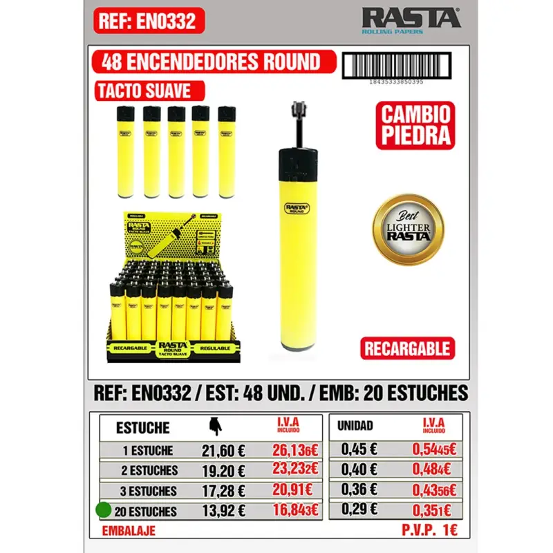 Encend.Round.Amarillo Est 48 Emb 20Est