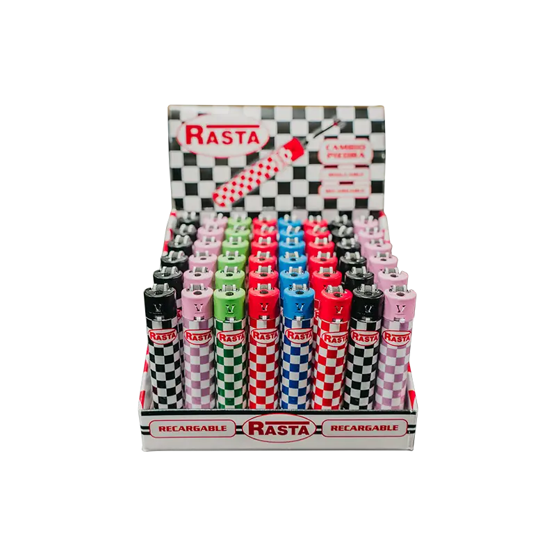 Encendedores Redondos Retro - 48 Uds