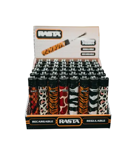 Encendedores Redondos Animal Print - 48 Uds