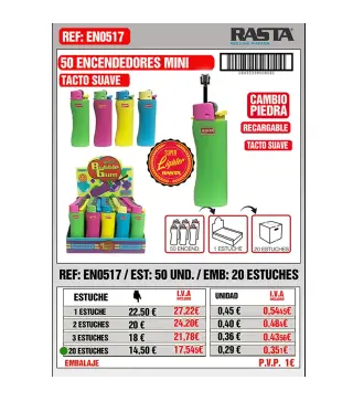 Encend.Mini Fluor Est 50 Emb 20Est