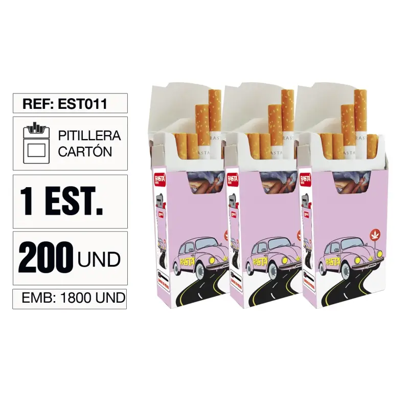 Pitillera De Cartón Escarabajo