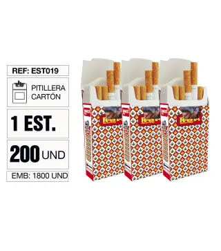 Pitillera Carton Azulejo