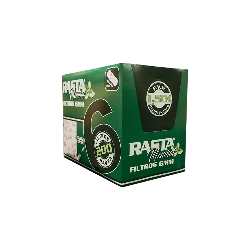 Filtros Tabaco Mentolados De 6Mm - 200 Unidades