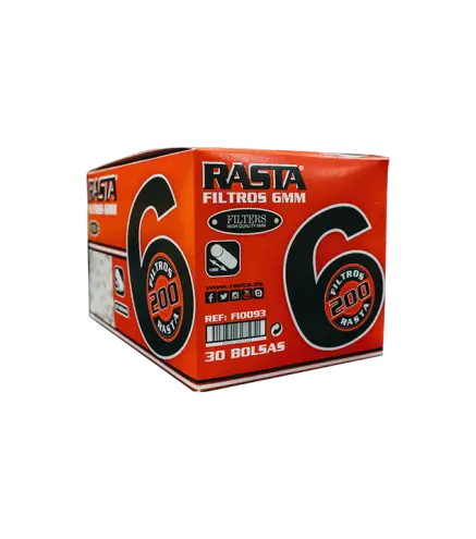 Filtros Tabaco 6Mm - 200 Unidades