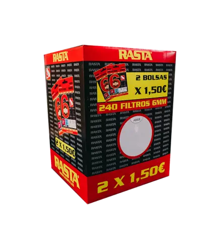 2X1,5€ Expositor Filtros Tabaco 6Mm - 240 Unidades