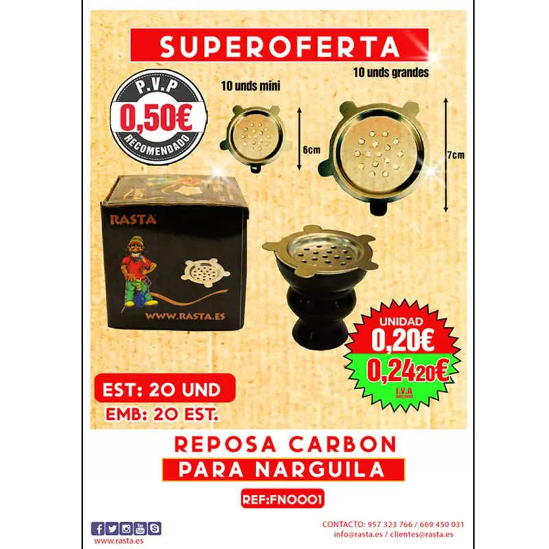 Quemador Metal Est 20Und Emb 20Est