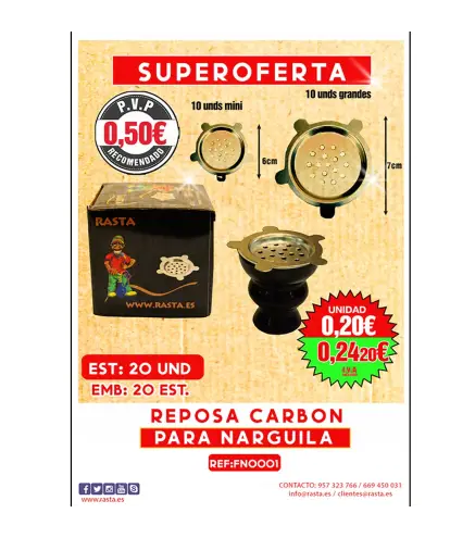 Quemador Metal Est 20Und Emb 20Est