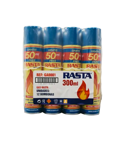Gas Rasta 300Ml Est 12Und Emb 8Est