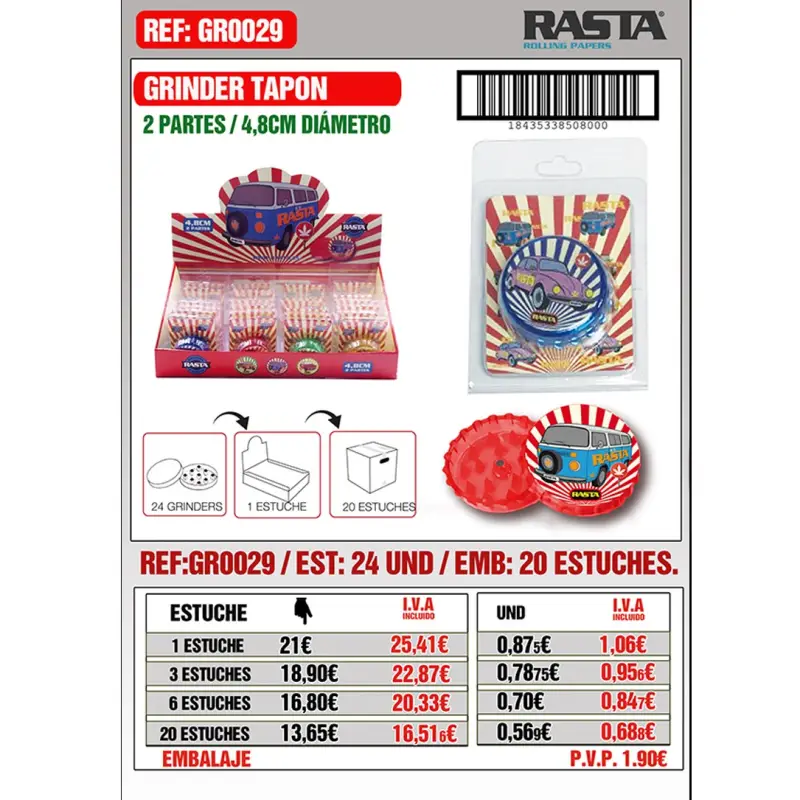 Grind-Coches 2Part-4.8Cm 24Und Emb 20