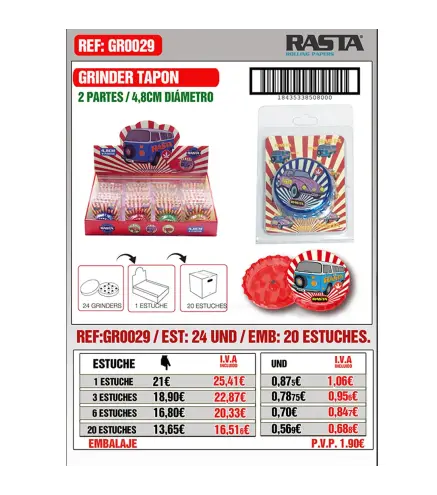 Grind-Coches 2Part-4.8Cm 24Und Emb 20