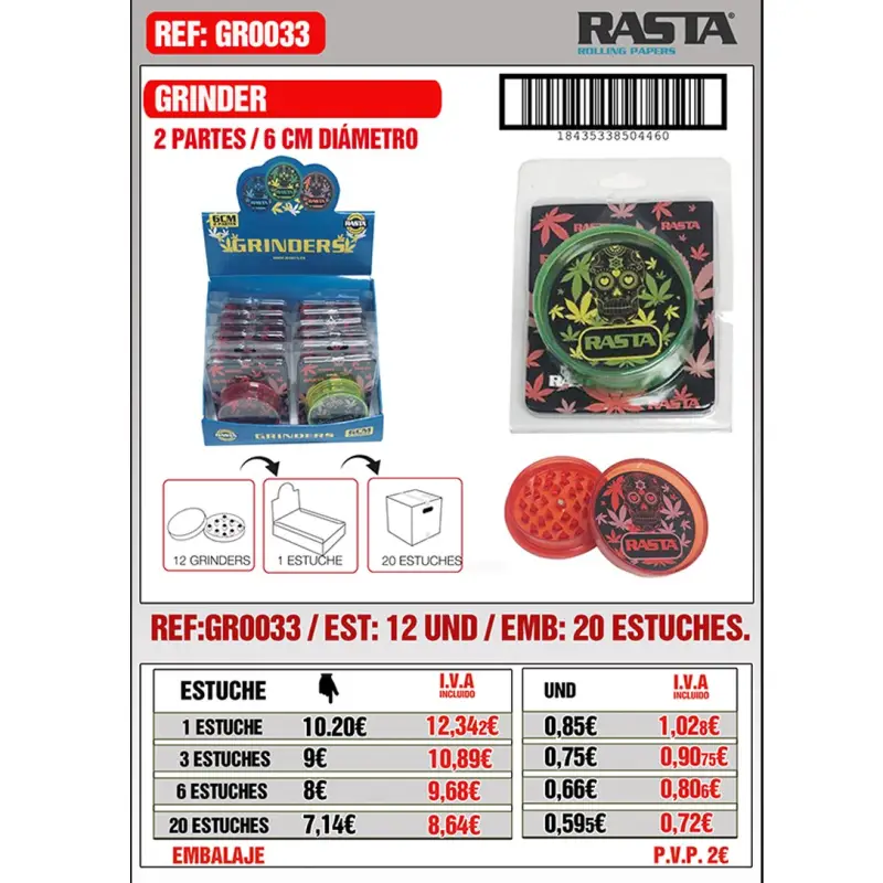 Grind-Calaveras 6Cm Est 12 Emb 20